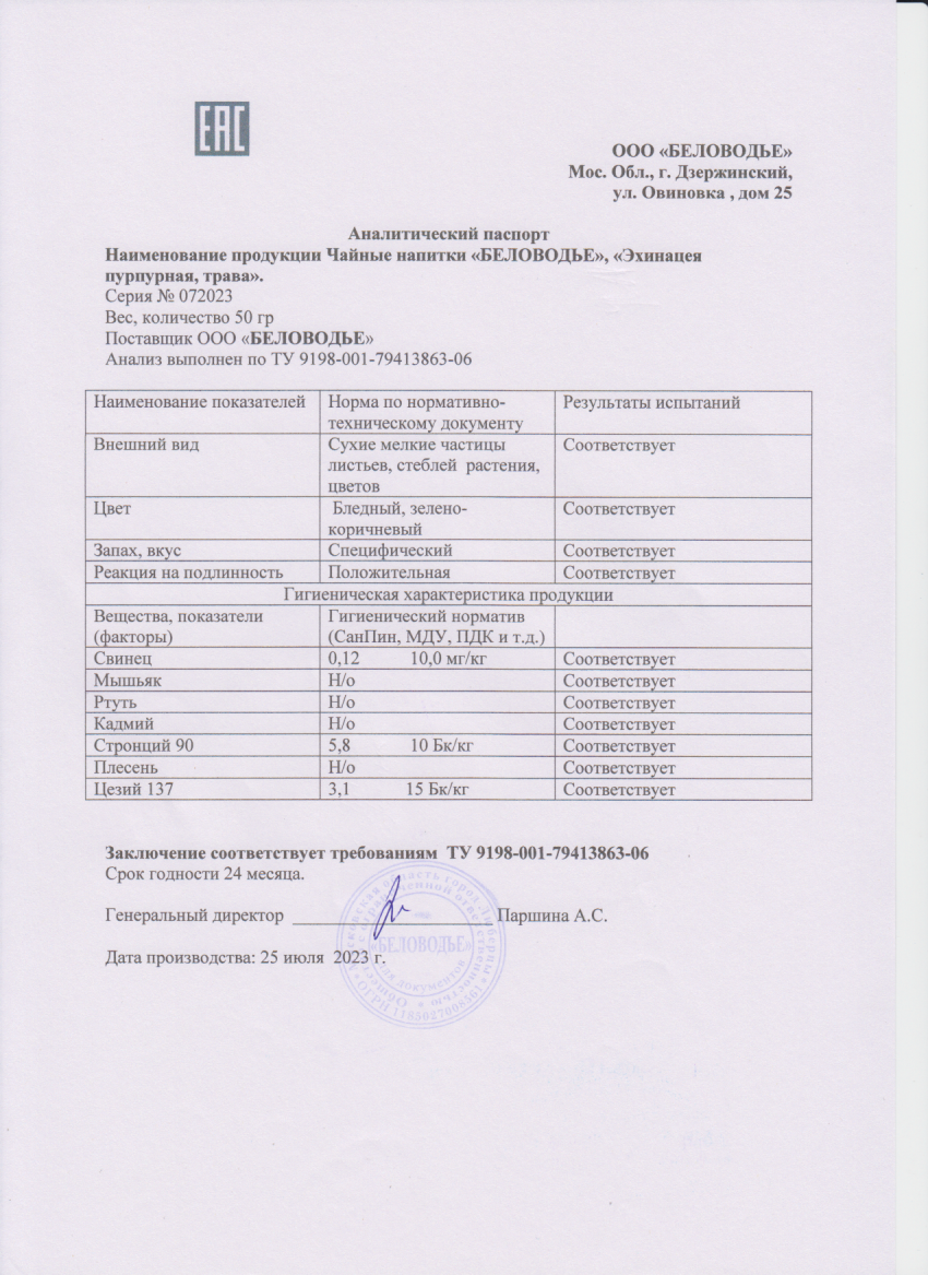 Паспорт №072023